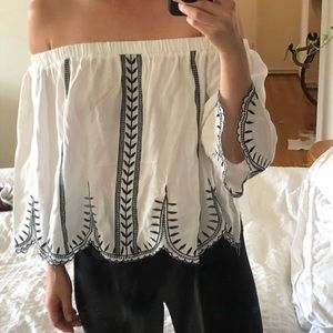 Off the shoulder blouse